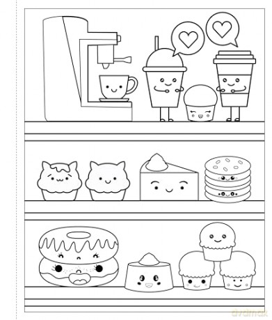 Mangatopia: Cupcakes and Kitties: A Cuteness Overload Coloring Book of Anime and Manga - Maddie Morales [KOMIKS]