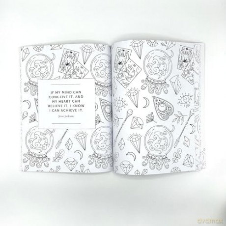 Manifest Your Destiny Colouring Book: A Mesmerizing Journey of Colour and Creativity [KSIĄŻKA]