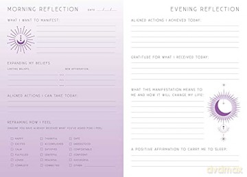 Manifesting: A Day and Night Reflection Journal (Inner World) - Insight Editions [KSIĄŻKA]