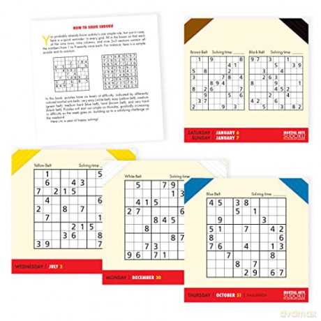Martial Arts Sudoku (R) 2024 Day-to-Day Calendar - Frank Longo [KALENDARZ]
