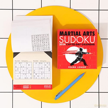 Martial Arts Sudoku (R) 2024 Day-to-Day Calendar - Frank Longo [KALENDARZ]