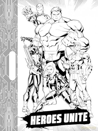 Marvel Avengers Hulk: Giant Colour Me Pad - Marvel Entertainment International Ltd [KSIĄŻKA]