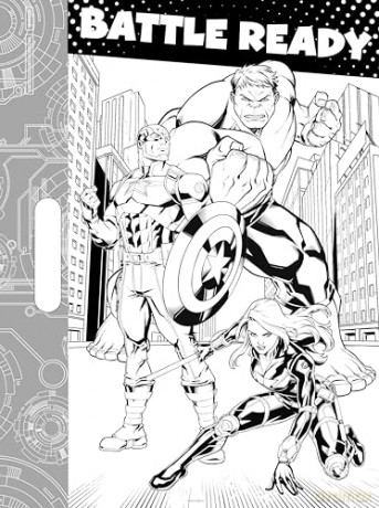 Marvel Avengers Hulk: Giant Colour Me Pad - Marvel Entertainment International Ltd [KSIĄŻKA]