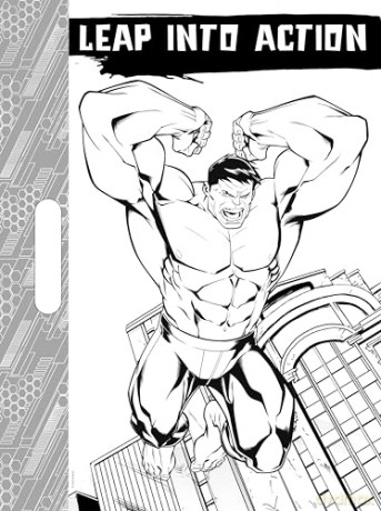 Marvel Avengers Hulk: Giant Colour Me Pad - Marvel Entertainment International Ltd [KSIĄŻKA]