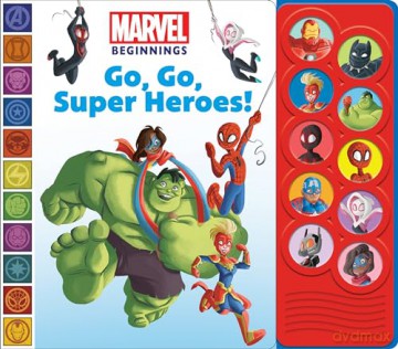 Marvel Beginnings: Go, Go, Super Heroes! Sound Book - PI Kids - PI Kids [KSIĄŻKA]