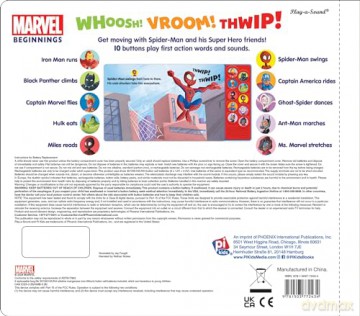Marvel Beginnings: Go, Go, Super Heroes! Sound Book - PI Kids - PI Kids [KSIĄŻKA]