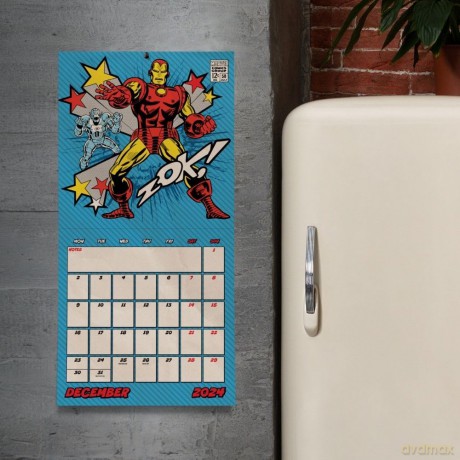 Marvel Comics 2024 Calendar, Month To View Square Wall Calendar, Official Product - Danilo Promotions Ltd [KALENDARZ]