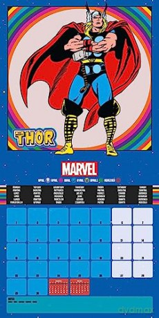 Marvel Comics Calendar 2024 - Month to a View Planner 30cm x 30cm, Marvel Gifts for Men and Women, Marvel Gifts for Boys and Girls, Kids Calendar - Official Merchandise [KALENDARZ]