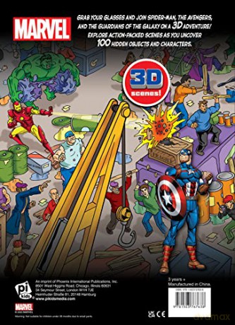 Marvel Look And Find 3D OP - P I Kids [KSIĄŻKA]