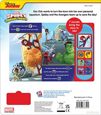 Marvel Spider-man - Spidey and his Amazing Friends - Spidey Makes a Splash Sound Book - PI Kids [KSIĄŻKA]