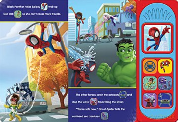 Marvel Spider-man - Spidey and his Amazing Friends - Spidey Makes a Splash Sound Book - PI Kids [KSIĄŻKA]