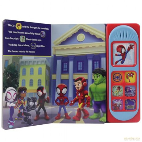 Marvel Spider-man - Spidey and his Amazing Friends - Spidey Makes a Splash Sound Book - PI Kids [KSIĄŻKA]