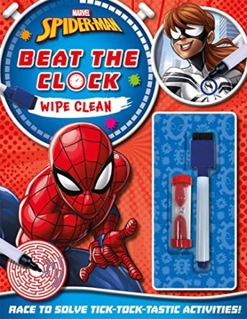 Marvel Spider-Man: Beat the Clock Wipe Clean (Timed Activities for Kids) - Marvel Entertainment International Ltd [KSIĄŻKA]