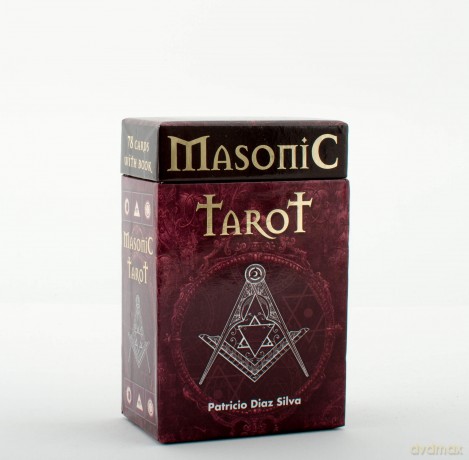 Masonic Tarot: 78 Full Colour Cards And Instructions - Patricio Díaz Silva [KSIĄŻKA]