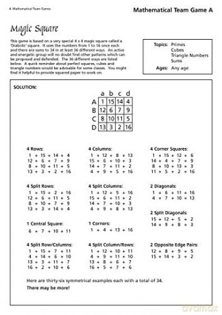 Mathematical Team Games: Enjoyable Activities to Enhance the Curriculum [KSIĄŻKA]
