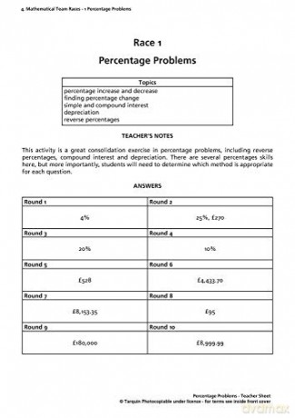 Mathematical Team Races: 17 Ready-To-Use Activities to Make Learning Mathematics More Effective and More Fun! for Ages 13-16. [KSIĄŻKA]
