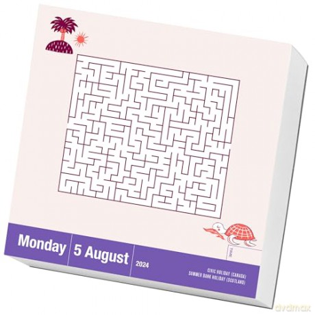 Maze-A-Day Page-A-Day Calendar 2024: Follow the Path to a Sharper Brain! - Workman Calendars [KSIĄŻKA]