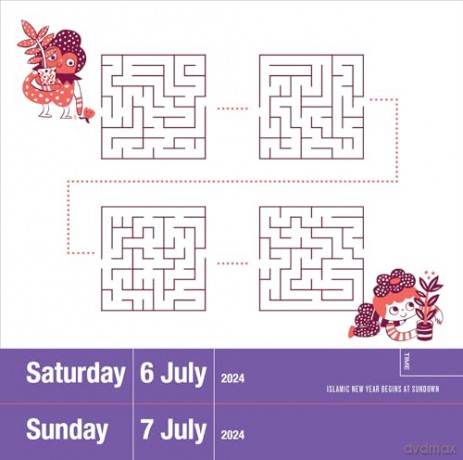 Maze-A-Day Page-A-Day Calendar 2024: Follow the Path to a Sharper Brain! - Workman Calendars [KSIĄŻKA]