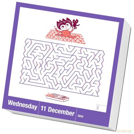 Maze-A-Day Page-A-Day Calendar 2024: Follow the Path to a Sharper Brain! - Workman Calendars [KSIĄŻKA]