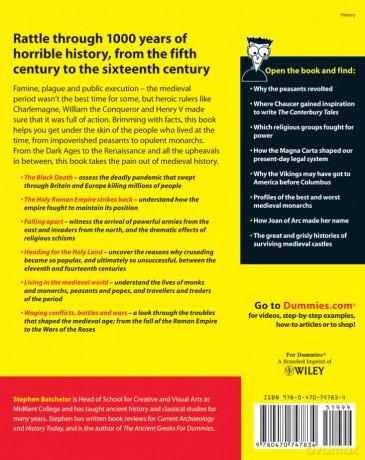 Medieval History For Dummies (For Dummies Series) - Sean Patrick Cooper [KSIĄŻKA]