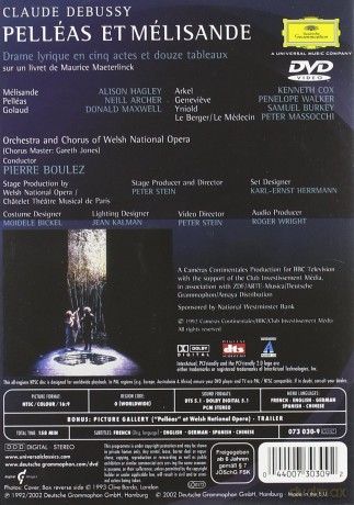 Pierre Boulez: Debussy Pelleas Et Melisande [2DVD]
