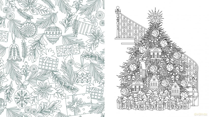 Merry Christmas Coloring Book: Celebrate and Color Your Way Through the Holidays - More than 100 pages to color! (Chartwell Coloring Books) - Editors of Chartwell Books [KSIĄŻKA]