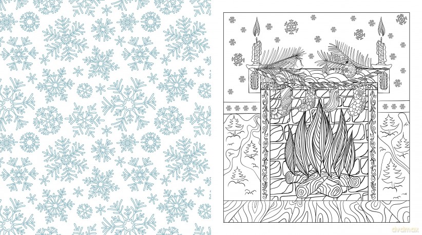 Merry Christmas Coloring Book: Celebrate and Color Your Way Through the Holidays - More than 100 pages to color! (Chartwell Coloring Books) - Editors of Chartwell Books [KSIĄŻKA]