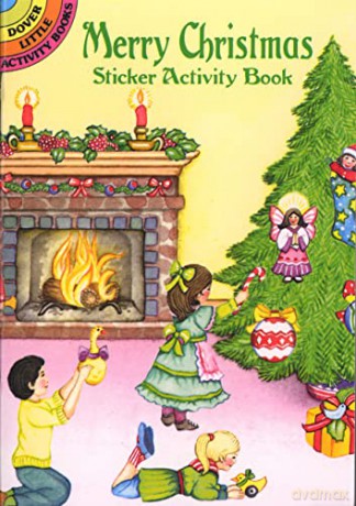 Merry Christmas Sticker Activity Book (Little Activity Books) - Jess Gifkins [KSIĄŻKA]