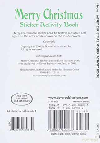 Merry Christmas Sticker Activity Book (Little Activity Books) - Jess Gifkins [KSIĄŻKA]