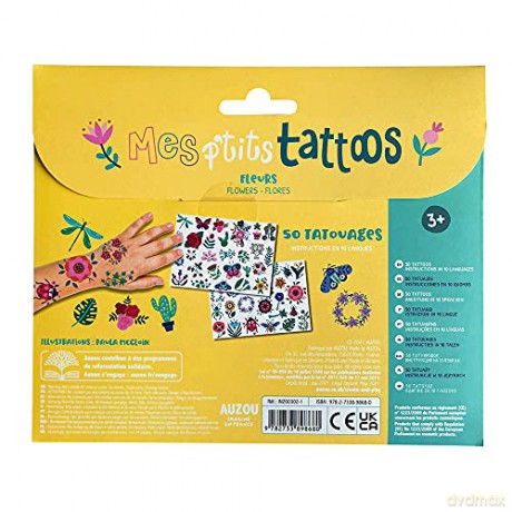Mes p'tits tattoos - Fleurs (NE) - Paula MC GLOIN [KSIĄŻKA]