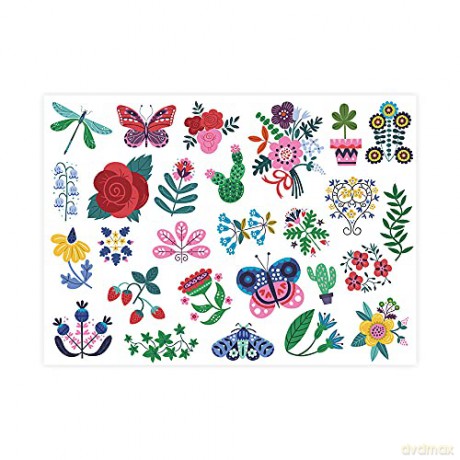 Mes p'tits tattoos - Fleurs (NE) - Paula MC GLOIN [KSIĄŻKA]