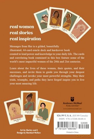 Messages from Her: A 44-card deck and guidebook celebrating modern, world-changing women - Rachael McKee [KSIĄŻKA]