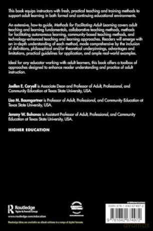 Methods for Facilitating Adult Learning: Strategies for Enhancing Instruction and Instructor Effectiveness - Joellen E. Coryell [KSIĄŻKA]