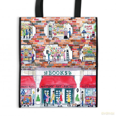Michael Storrings a Day at the Bookstore Reusable Shopping Bag - Galison [KSIĄŻKA]