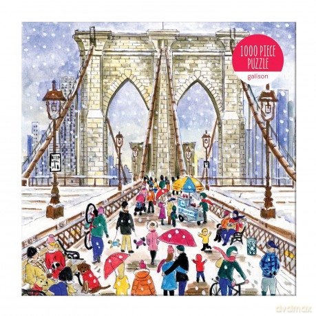 Michael Storrings Brooklyn Bridge 1000 Piece Puzzle in a Square Box - Michael Storrings [PUZZLE]