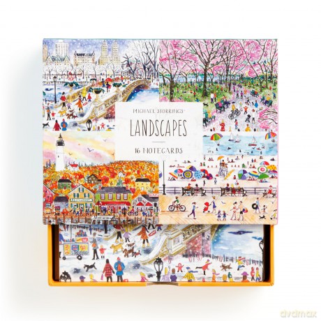Michael Storrings Landscapes Blank Greeting Card Assortment: 16 Greeting Cards - Galison [KSIĄŻKA]