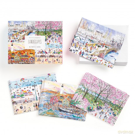 Michael Storrings Landscapes Blank Greeting Card Assortment: 16 Greeting Cards - Galison [KSIĄŻKA]