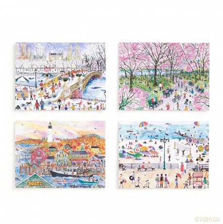 Michael Storrings Landscapes Blank Greeting Card Assortment: 16 Greeting Cards - Galison [KSIĄŻKA]