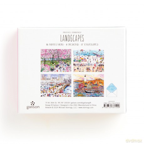 Michael Storrings Landscapes Blank Greeting Card Assortment: 16 Greeting Cards - Galison [KSIĄŻKA]