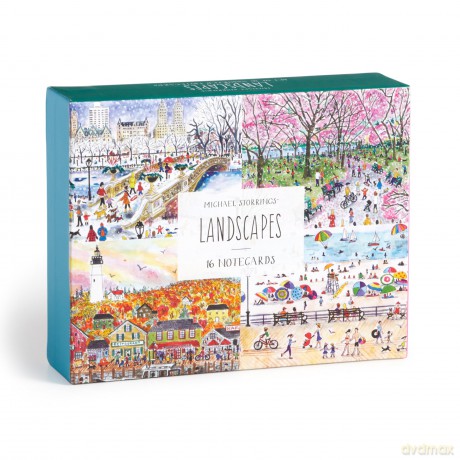 Michael Storrings Landscapes Blank Greeting Card Assortment: 16 Greeting Cards - Galison [KSIĄŻKA]