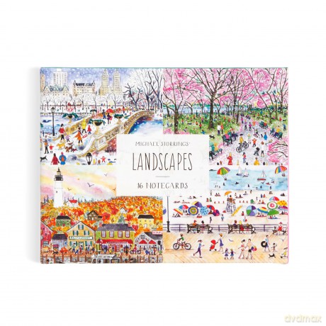 Michael Storrings Landscapes Blank Greeting Card Assortment: 16 Greeting Cards - Galison [KSIĄŻKA]