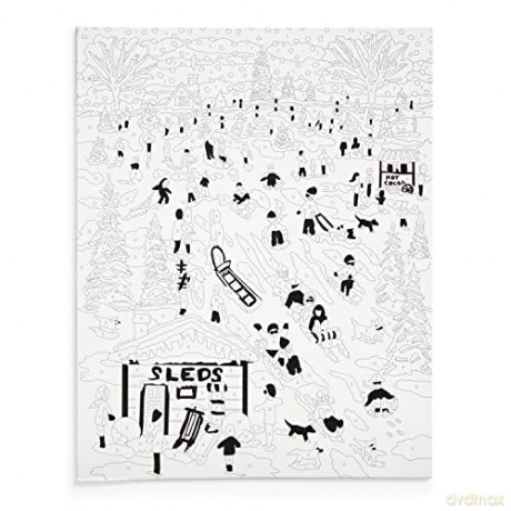 Michael Storrings Snow Day 11x14 Paint by Number Kit - Galison [KSIĄŻKA]