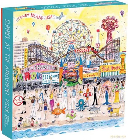 Michael Storrings Summer at the Amusement Park 500 Pc Puzzle - Michael Storrings [PUZZLE]