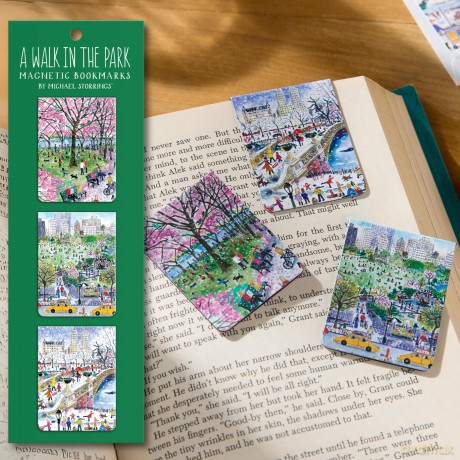 Michael Storrings Walk in the Park Magnetic Bookmarks - Galison [KALENDARZ]