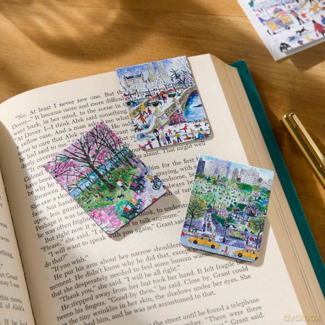 Michael Storrings Walk in the Park Magnetic Bookmarks - Galison [KALENDARZ]