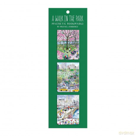 Michael Storrings Walk in the Park Magnetic Bookmarks - Galison [KALENDARZ]