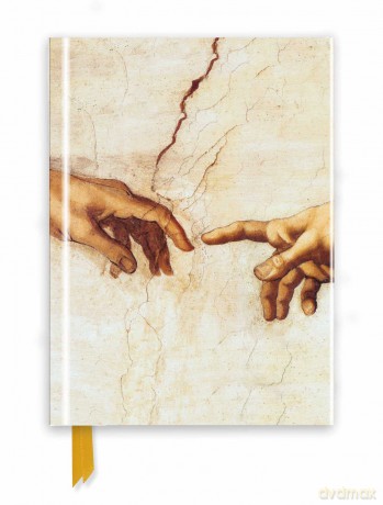 Michelangelo: Creation Hands (Foiled Journal) (Flame Tree Notebooks) - Flame Tree Studio [KALENDARZ]