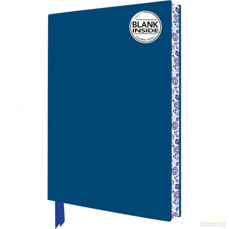 Mid Blue Blank Artisan Notebook (Flame Tree Journals) (Blank Artisan Notebooks) - Flame Tree Studio [KSIĄŻKA]
