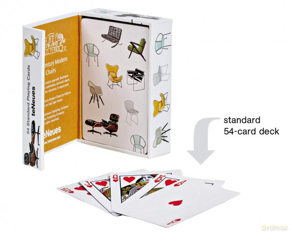 Mid-Century Modern Chairs Playing Cards - Hail Tiger Studio [KSIĄŻKA]