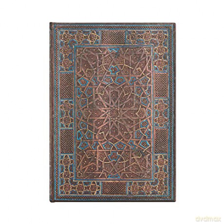 Midnight Star (Cairo Atelier) Midi Unlined Journal: Hardcover, 120 gsm, ribbon marker, memento pouch, elastic closure - Paperblanks [KALENDARZ]